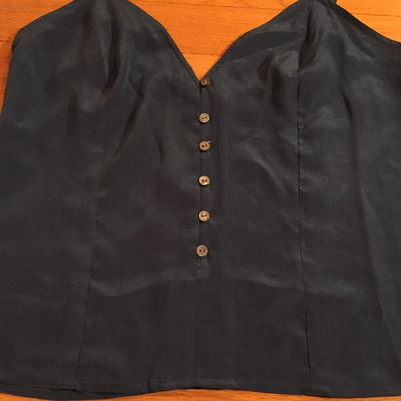 Fletcher by Lyell silky teal 16” Bust Camisole - Picture 2 of 8